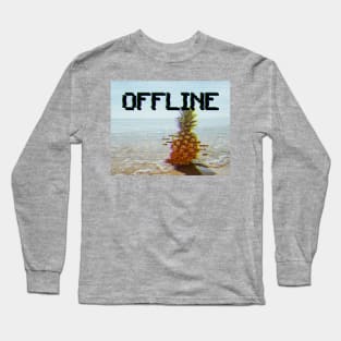 Offline glitch vibes Long Sleeve T-Shirt